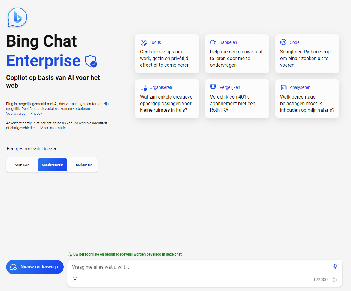 20231207 VX Company VX Update 5 BingChat afbeelding