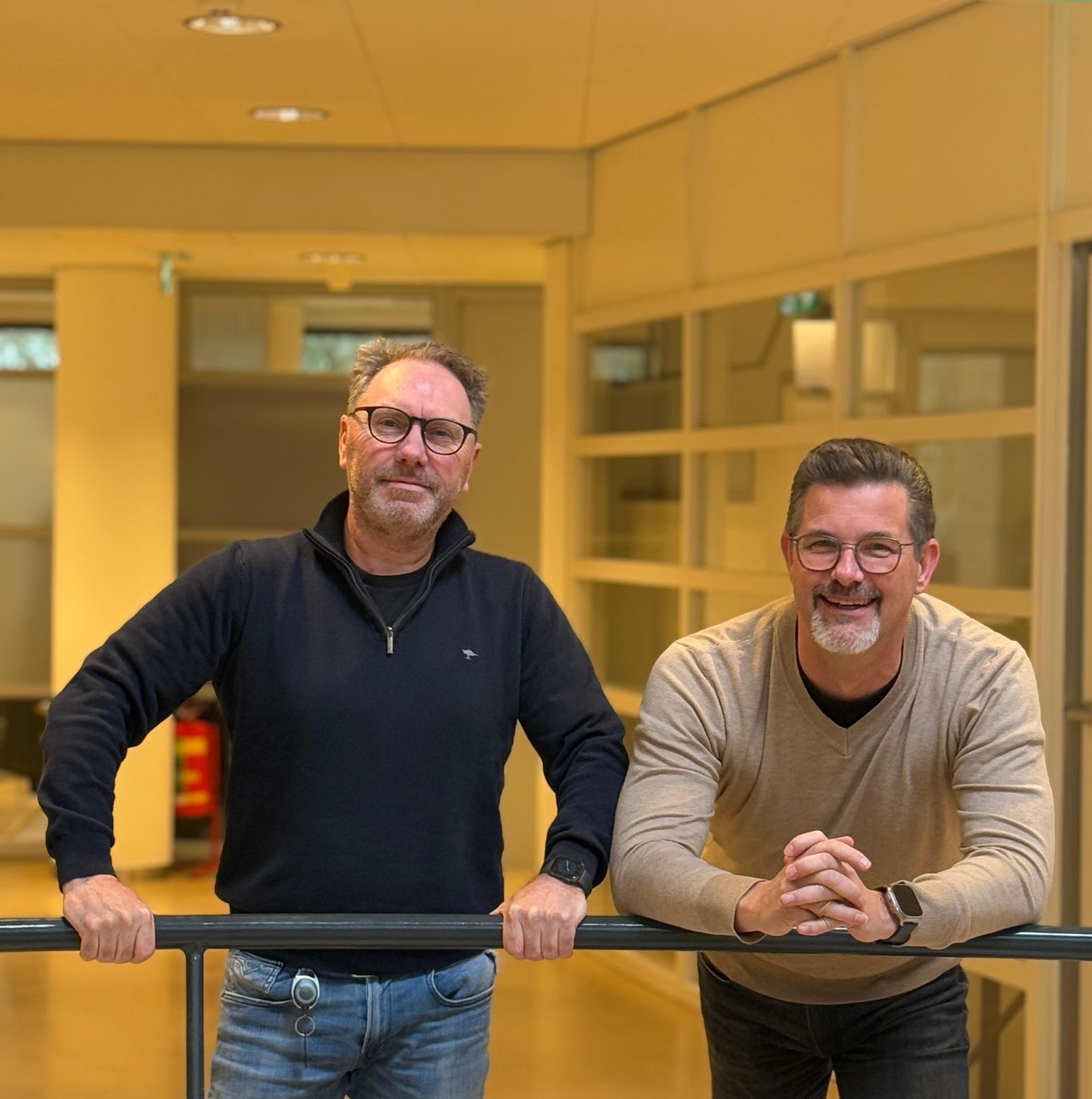 Afbeelding Frank en Roalnd bij artikel 10 jaar VX-2