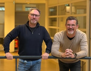 Afbeelding Frank en Roalnd bij artikel 10 jaar VX
